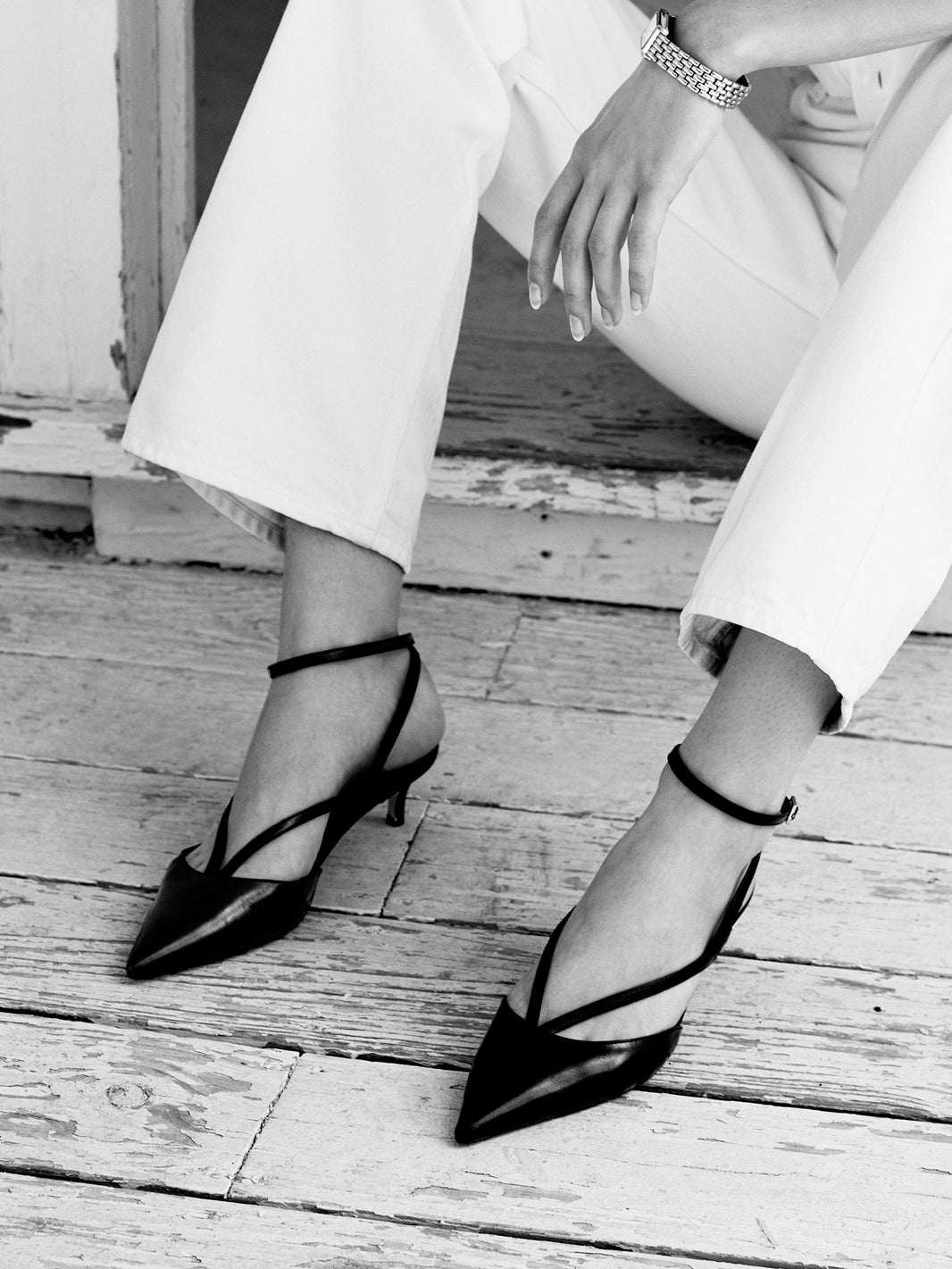 Hazel Kitten Heel | Black